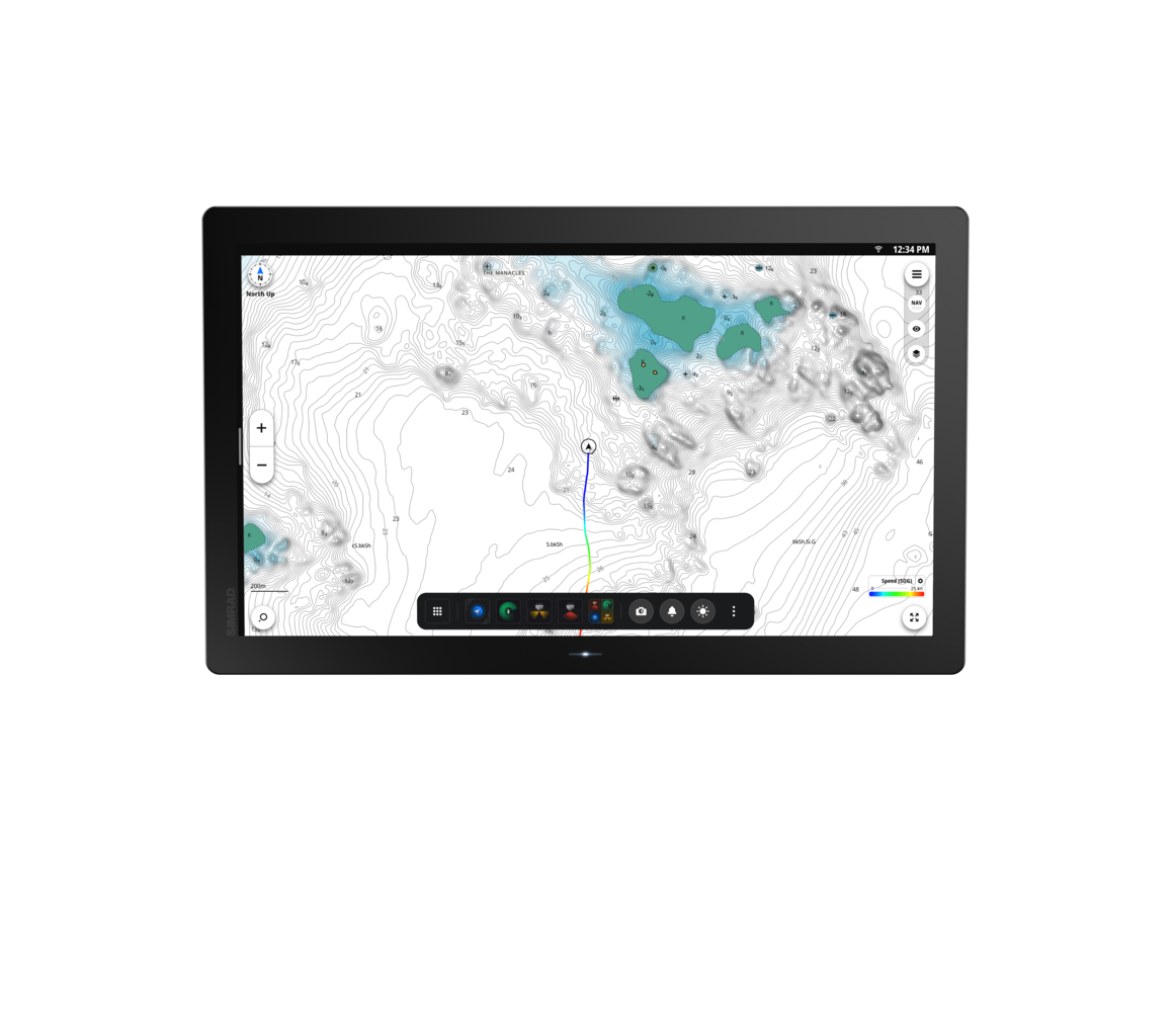 Plotter Simrad NSO 4 22” con Mapa Base Mundial