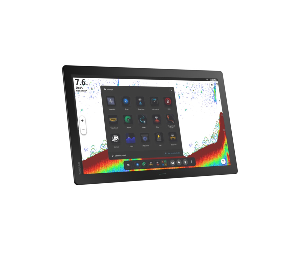 Plotter Simrad NSO 4 22” con Mapa Base Mundial