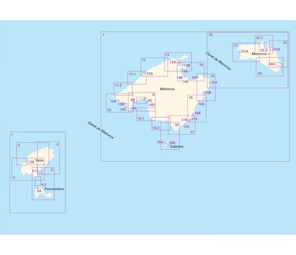 Pack Cartas Nauticas 3200 Islas Baleares Imray