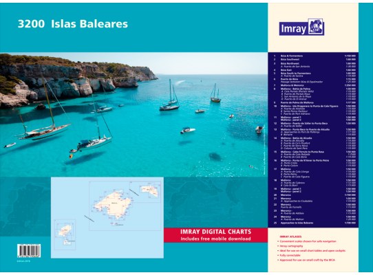 Imray Pack Cartas Náuticas 3200 Islas Baleares