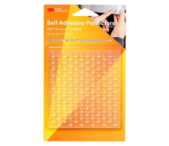 3M Bumpon Topes Protectores Adhesivos SJ6553BL 11.0mm