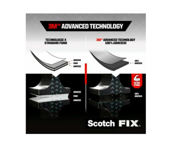 3M Scotch-Fix Cinta de montaje para interiores Extreme