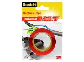 3M Cinta Aislante Scotch Roja de 10 m x 15 mm