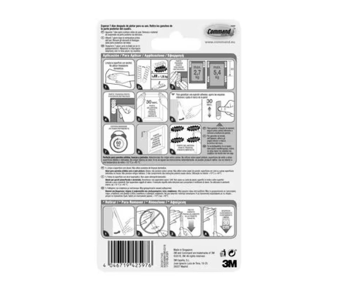 3M Command Tiras para Colgar Cuadros