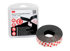 3M Dual Lock Cierre Reutilizable Negro - SJ3550