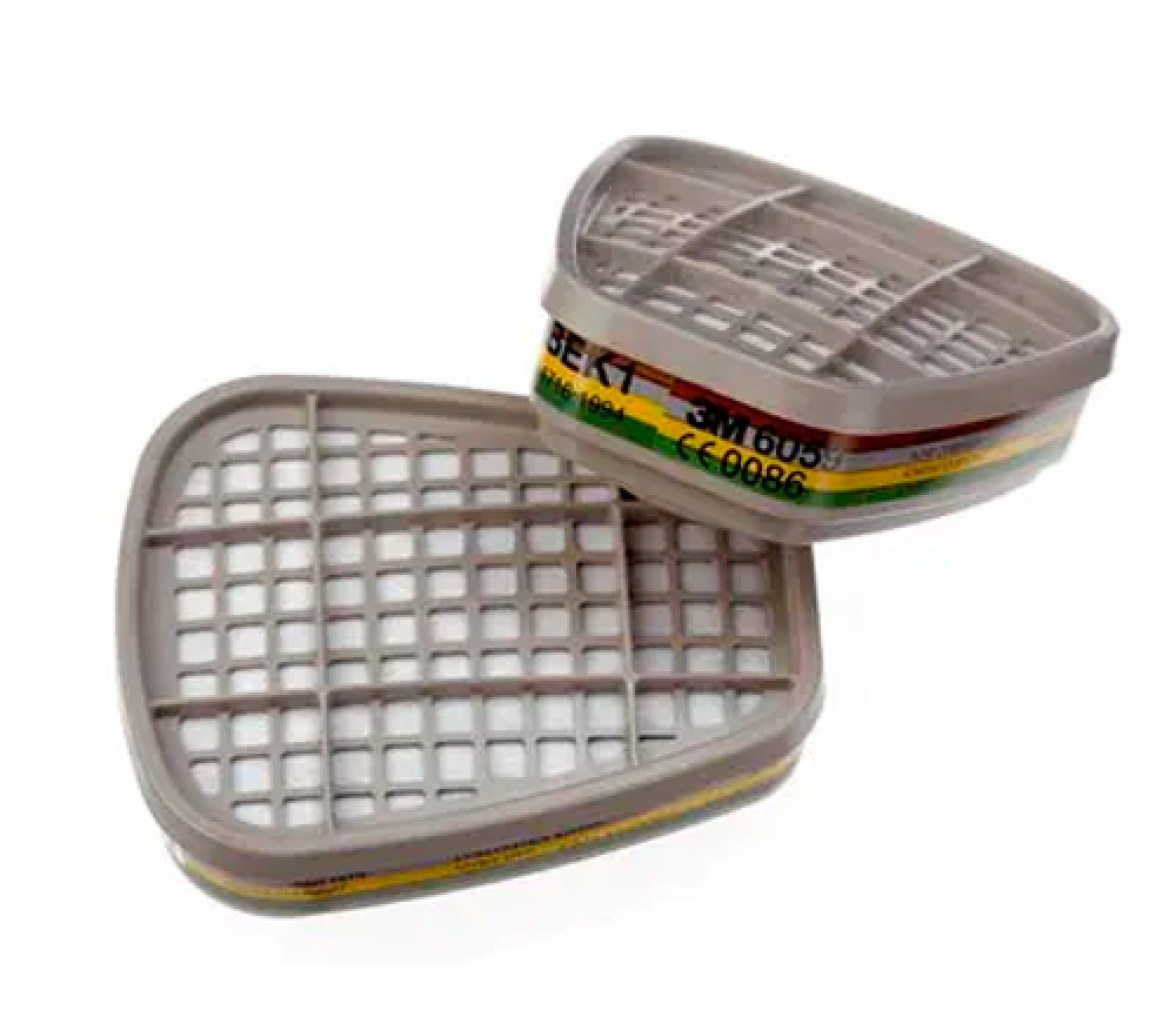 3M Filtro para Gases y Vapores ABEK1 - 2 Unidades