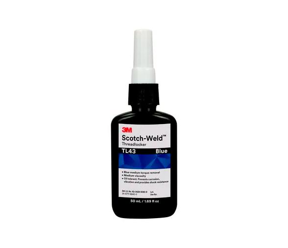 3M Scotch-Weld Fijador de Roscas TL43, Azul, 50 ml