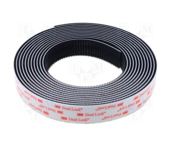 3M Dual Lock Cierre Reutilizable Negro - SJ3550