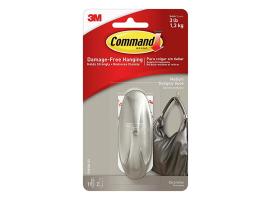 3M Command Gancho Metalizado Mediano