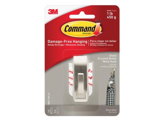 3M Command Small Metallic Hook