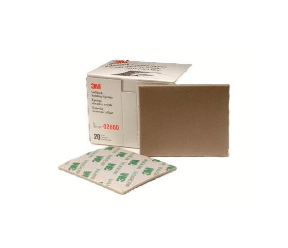 3M Paquete 20 uds Esponja Abrasiva Microfina 115 mm x 140 mm 02600