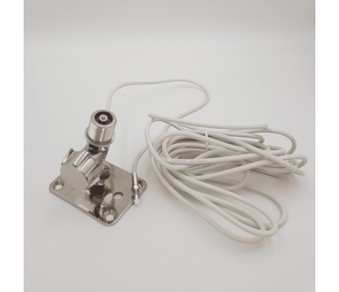Soporte de antena VHF Navico 1815, acero inoxidable, QuickFit con cable de 5 m