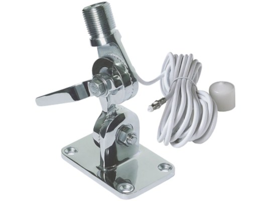 Navico 1815 VHF Antenna Mount, Stainless Steel, QuickFit with 5 m Cable