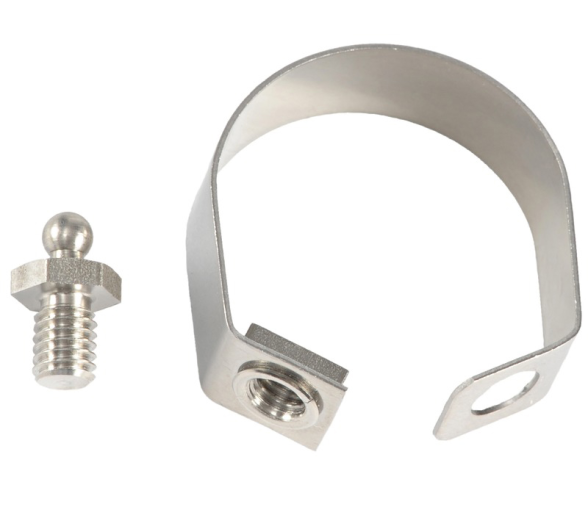 Stainless steel clamp with male