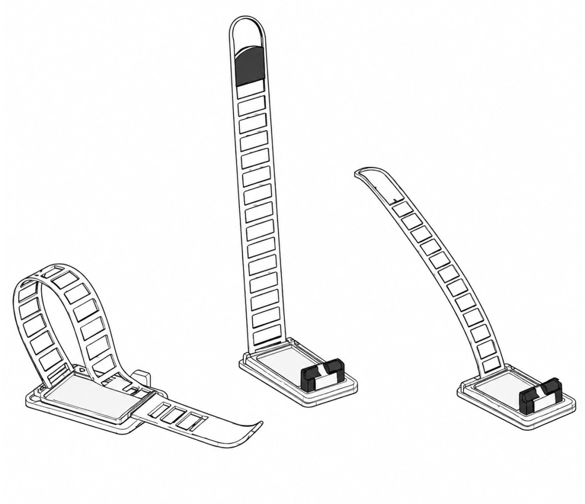 Abrazaderas ajustables para cables