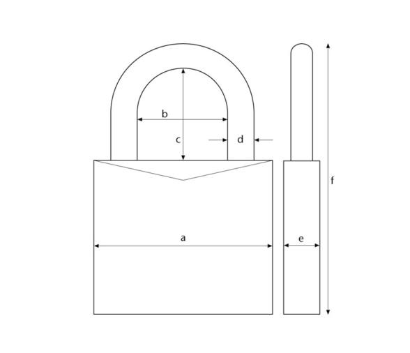 Abus Candado Marino Arco Normal 83W