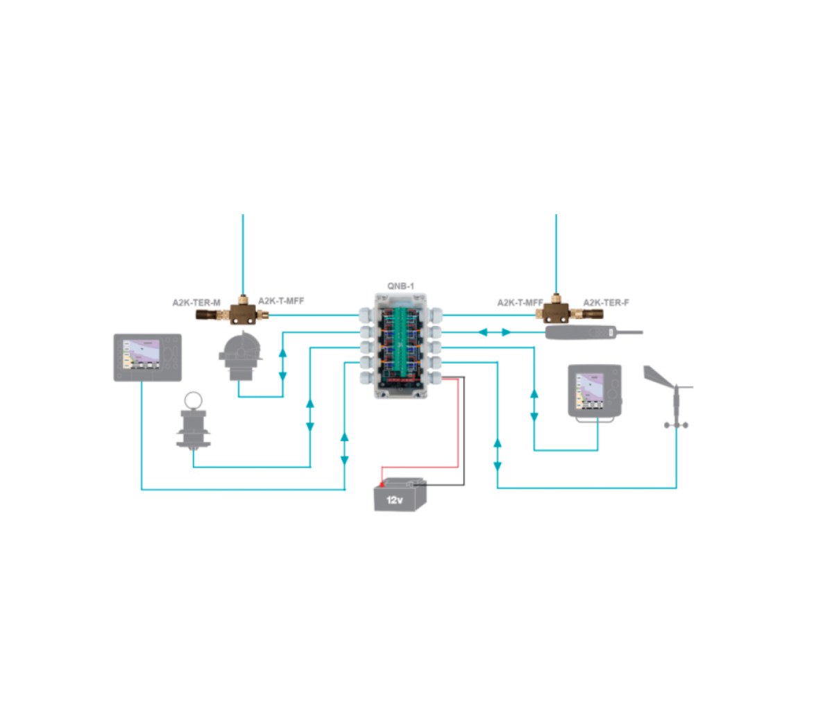 Actisense Caja de 6 Conexiones QNB-1