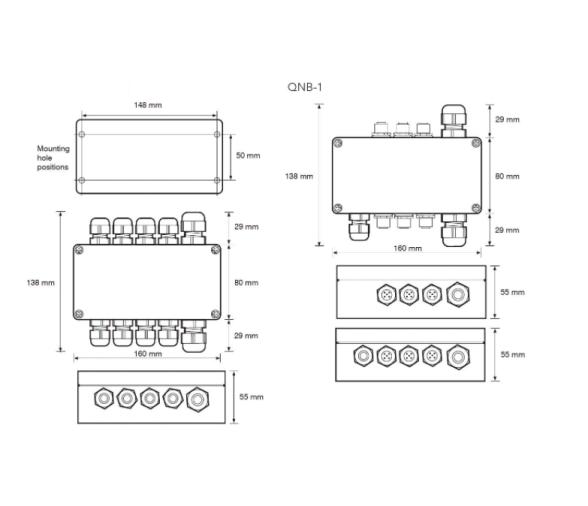 Actisense Caja de 6 Conexiones QNB-1