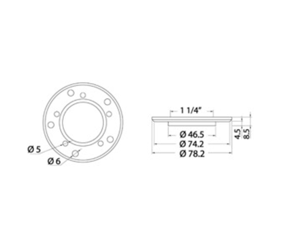 Adaptador para Aforador con Rosca