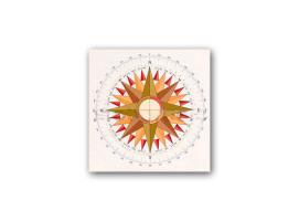 Adhesivo Rosa Vientos Pequeña