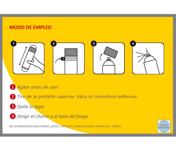Aerosol Apagafuegos para Extincion de Incendios