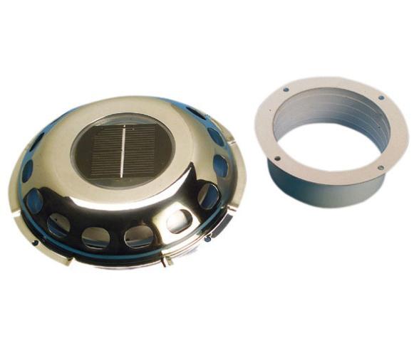 Aireador Acero Inoxidable con Panel Solar