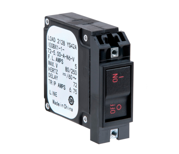 Airpax/Sensata Hydraulic Magnetic Circuit Breaker with Lever Horizontal mounting