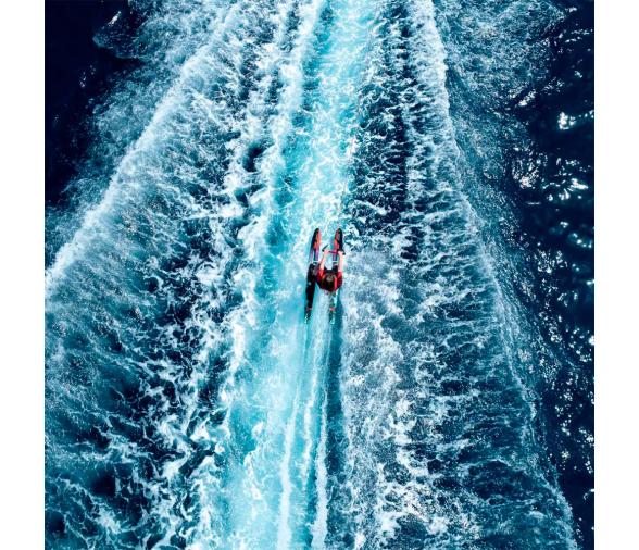 Allegre Esquís Acuáticos Combinados Rojos