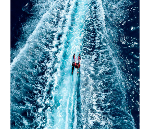 Allegre Esquís Acuáticos Combinados Rojos