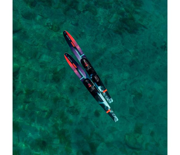 Allegre Esquís Acuáticos Combinados Rojos