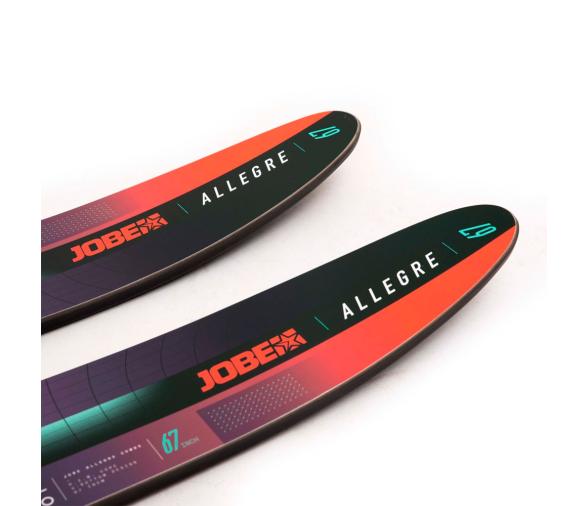 Allegre Esquís Acuáticos Combinados Rojos