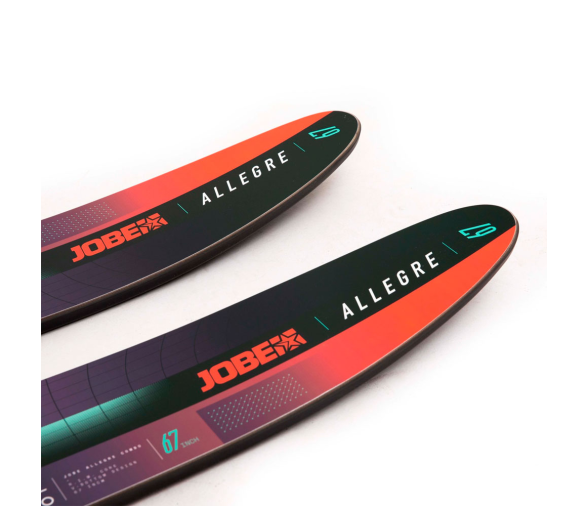 Allegre Esquís Acuáticos Combinados Rojos