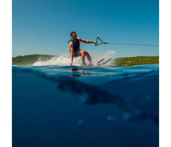 Allegre Esquís Acuáticos Combinados Rojos
