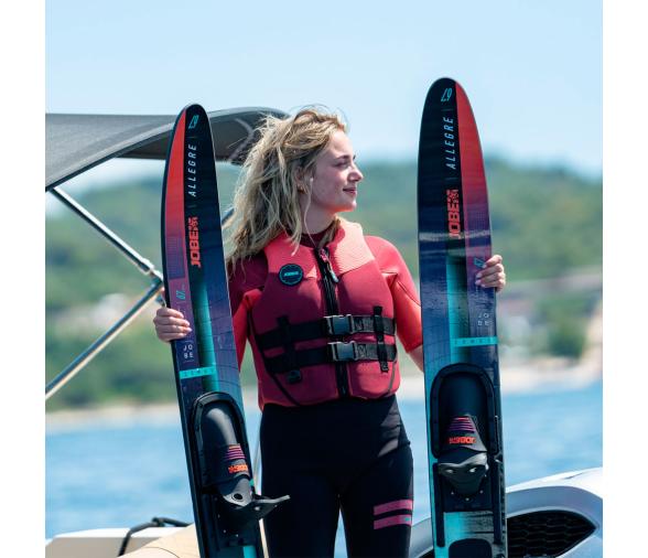 Allegre Esquís Acuáticos Combinados Rojos
