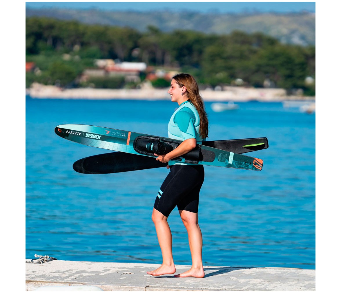 Allegre Atlantic Green Combo Water Skis