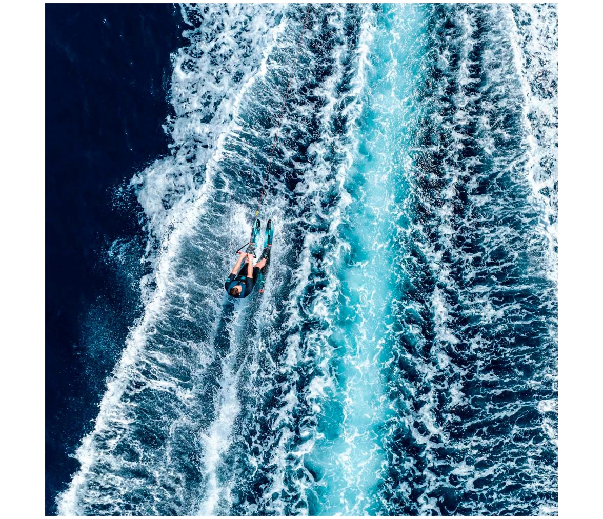 Allegre Atlantic Green Combo Water Skis