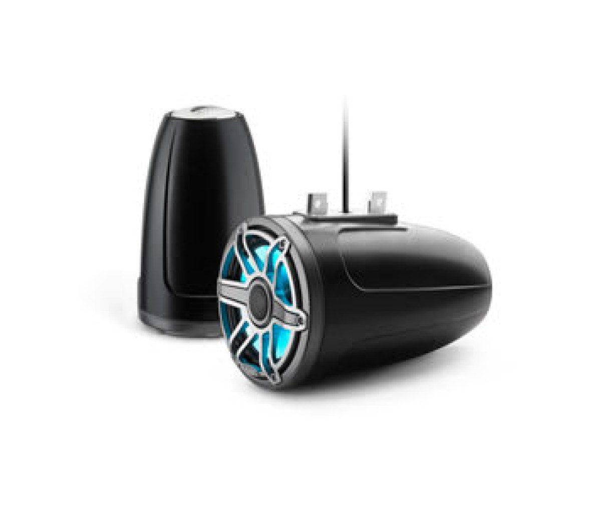 Altavoces cerrados para torre JL Audio M6, 7,7" con LED y rejilla deportiva