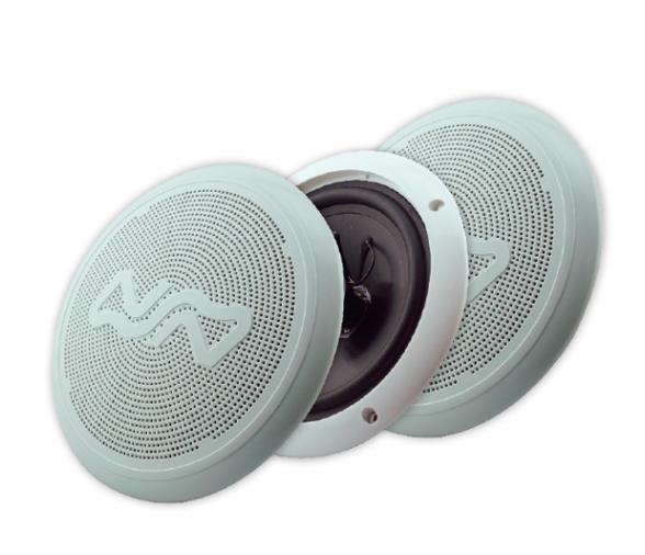 Altavoces Marinos 100W, 6-1/2" Blancos