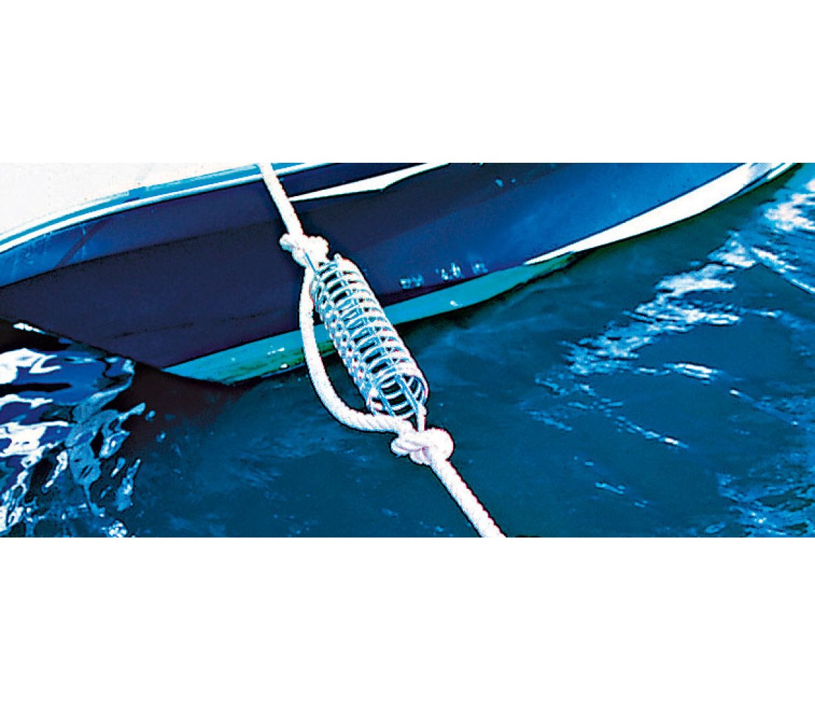 Amortiguador de Amarre Acero 350mm Plastimo
