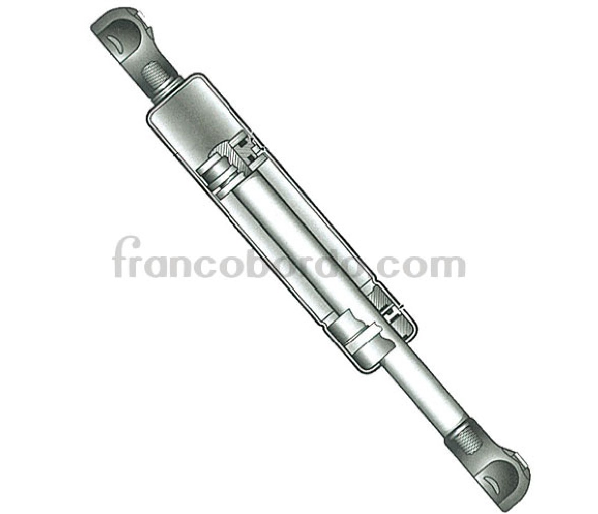 Amortiguador de Gas Acero Inox con Cabezas para Bola