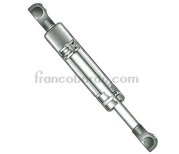 Amortiguador de Gas Acero Inox con Cabezas para Bola