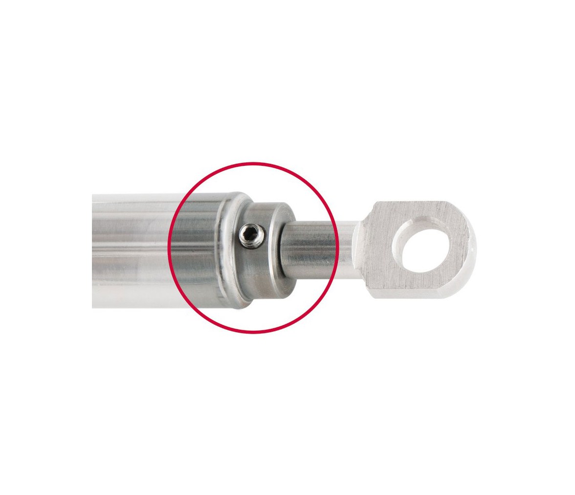Amortiguador de Gas Ajustable Ojo-Ojo 8mm