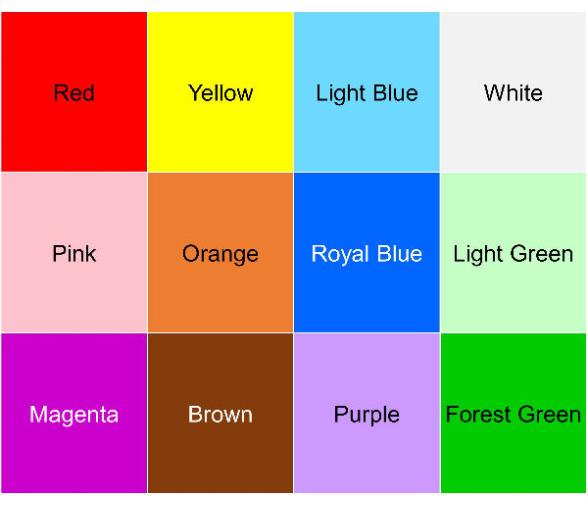 Anchoright Marcador de cadena de un solo color 12mm