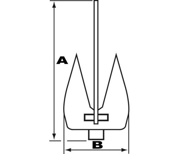 Ancla Britany Galvanizada Plastimo