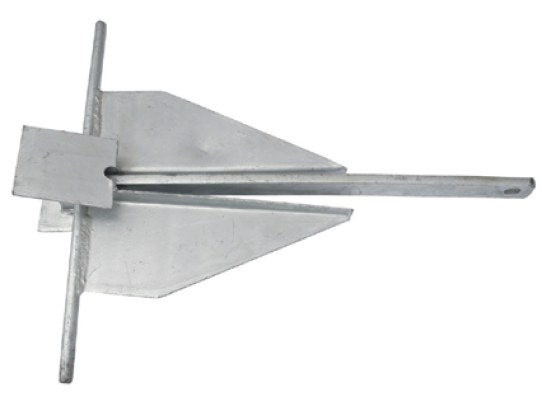 Ancla galvaniz.caliente, Tipo Danforth,3kg