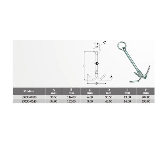 Ancla Rezon Inox 316 Vinox