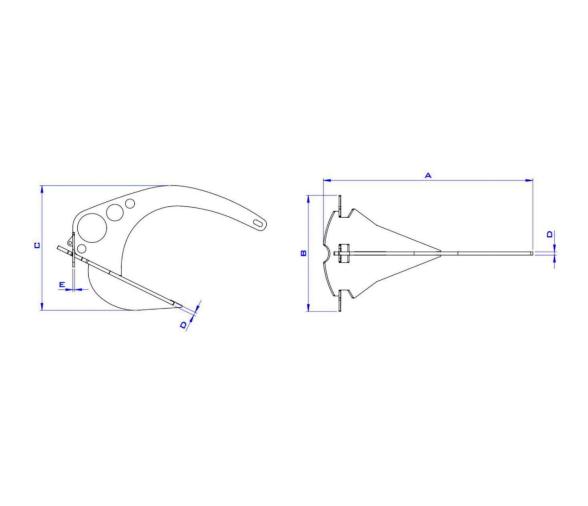 Ankerplex Drop Ancla de Acero Inoxidable