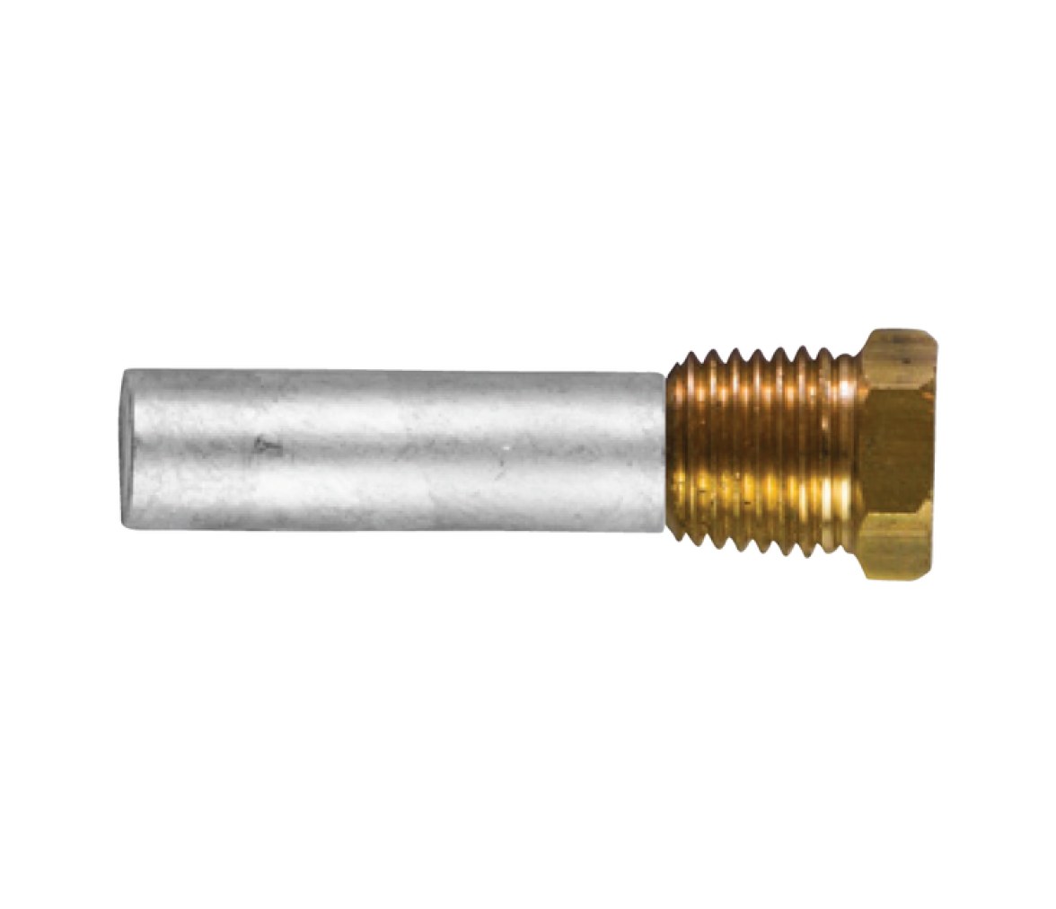 Tecnoseal Ánodo Barra Motor Ø12 - L 40 - C/Tapón Lalton 3/8" Gas Cónico