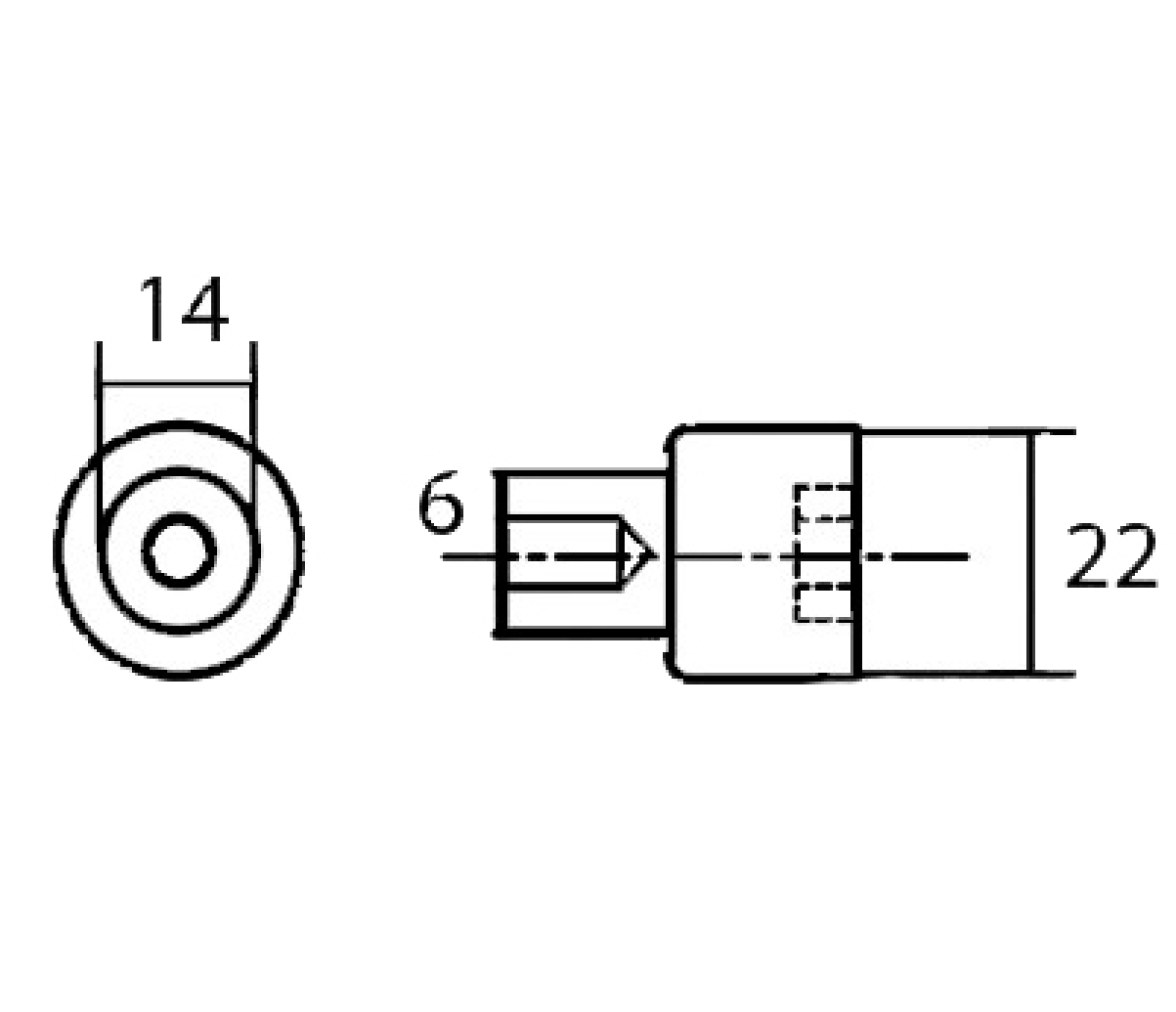 Tecnoseal Anodo bloque motor Yamaha 80-250hp