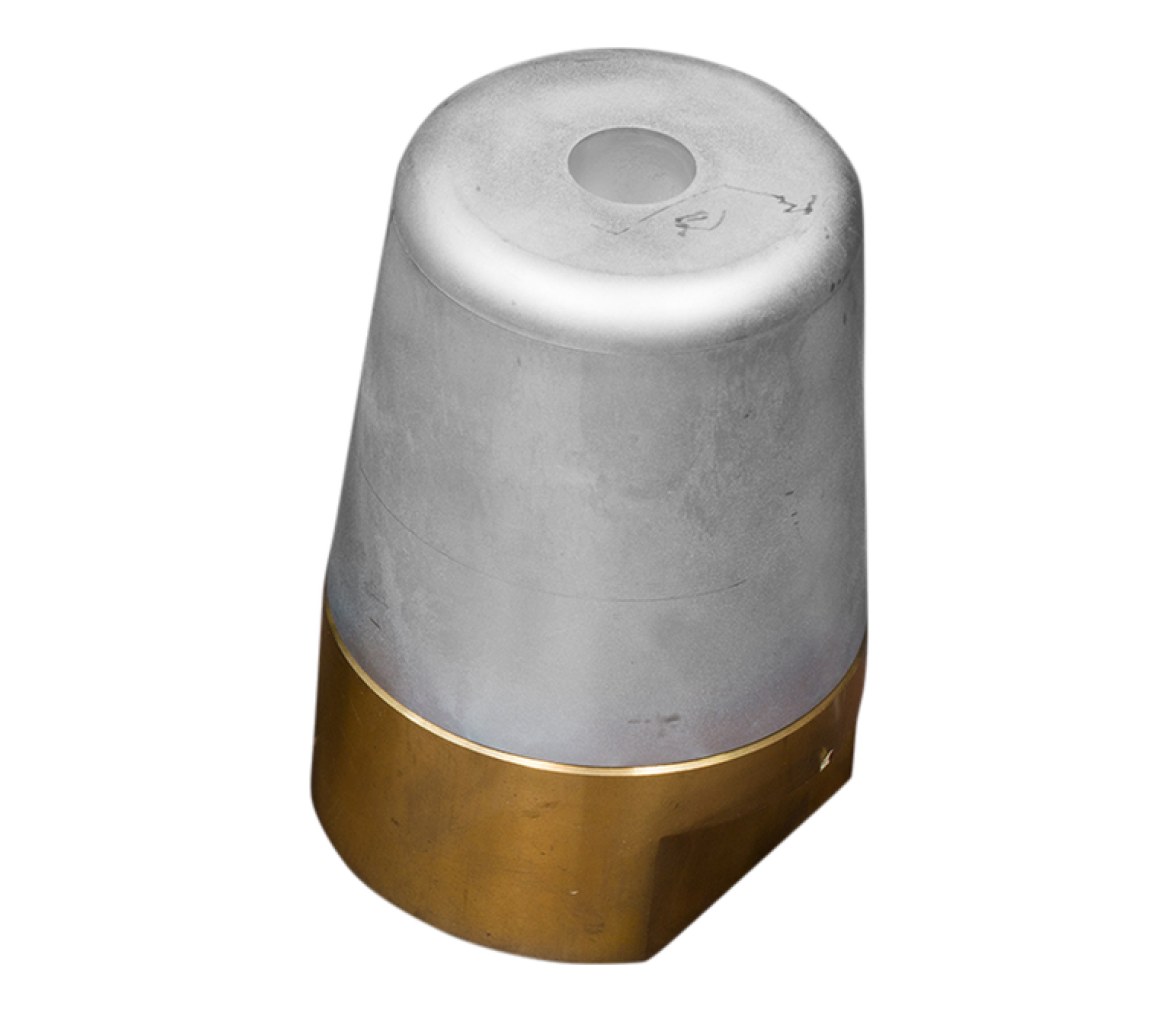 Tecnoseal Ánodo Eje Radice completo Hexagonal D.100